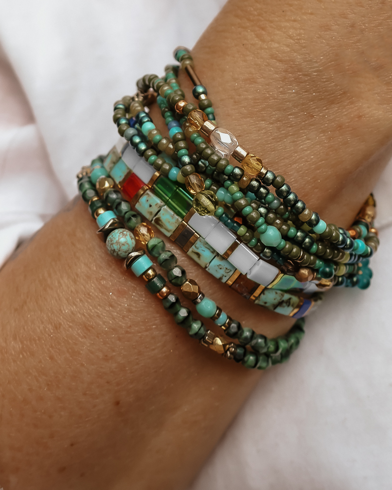 Bracelet GREEN FOREST blanc