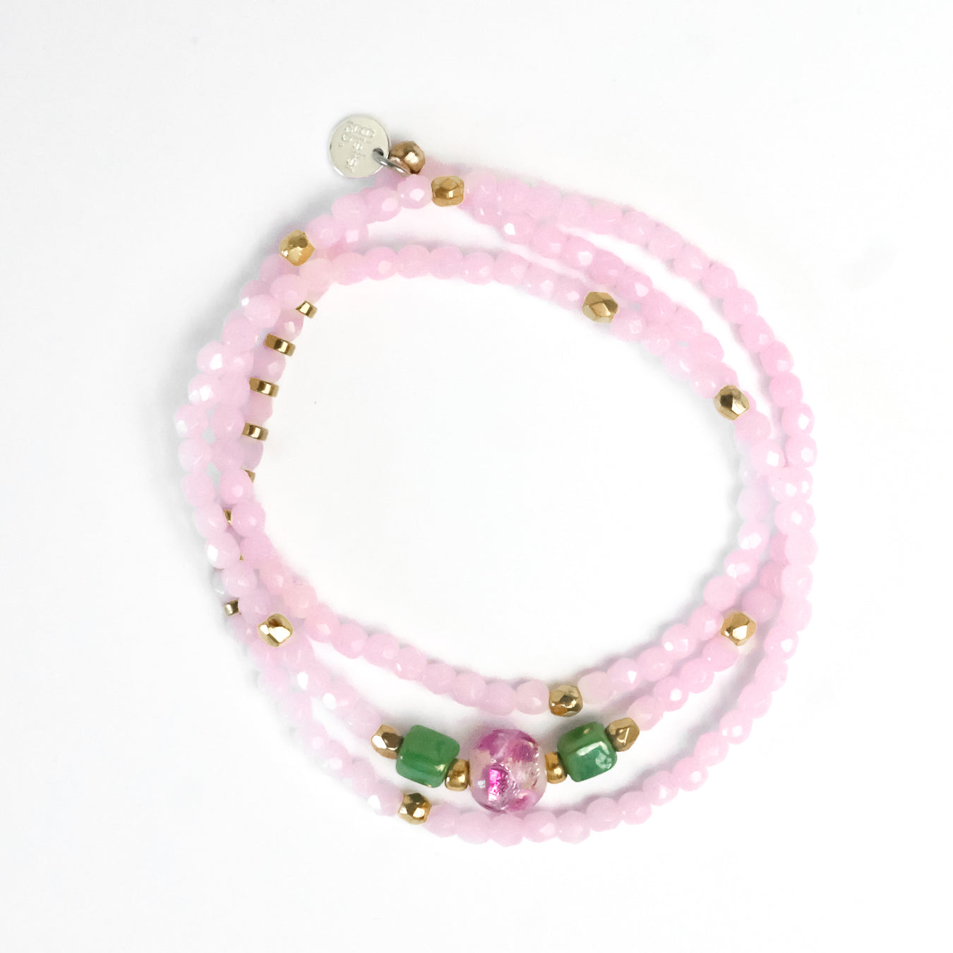 Collier ou 3 tours poignet Glycine