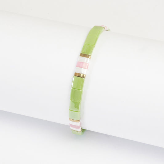 Bracelet Glycine vert tendre
