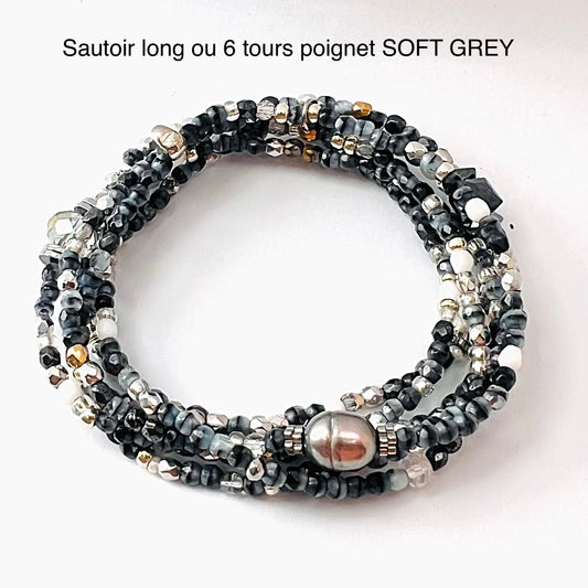 Bracelet SOFT GREY gris